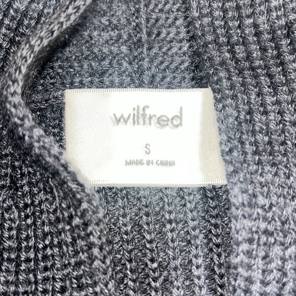 Wilfred Aritzia Dunkirk Merino Wool Long Sweater Vest Duster Ashen Grey Small - Picture 9 of 10